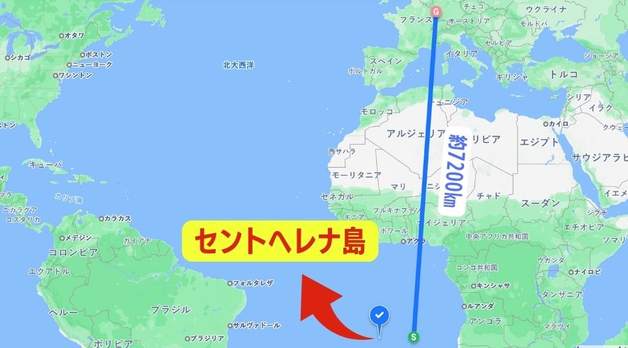 セントヘレナ島の場所